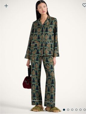 La DoubleJ Herald Silk Twill Pajama Pant Small